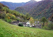 Le antiche baite di Pogallo un tempo importante centro per il lavoro in Valle  (mt.777)